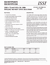 DataSheet IS61NVVP51236 pdf